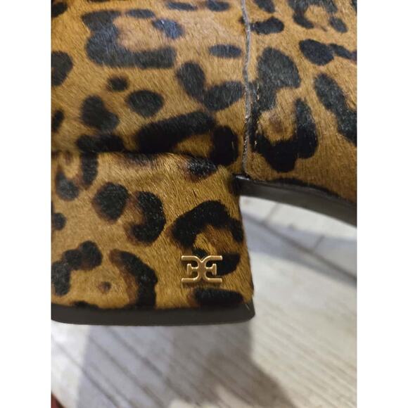 Sam Edelman Women's Leopard Print Ankle Booties Size 7 M - Picture 4 of 6